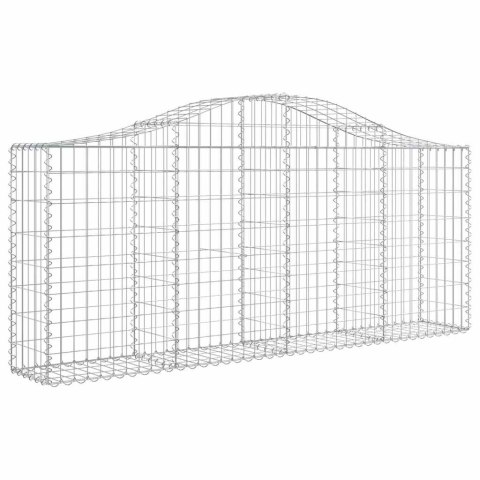 Kosze gabionowe, 30 szt, 200x30x80/100 cm, galwanizowane żelazo