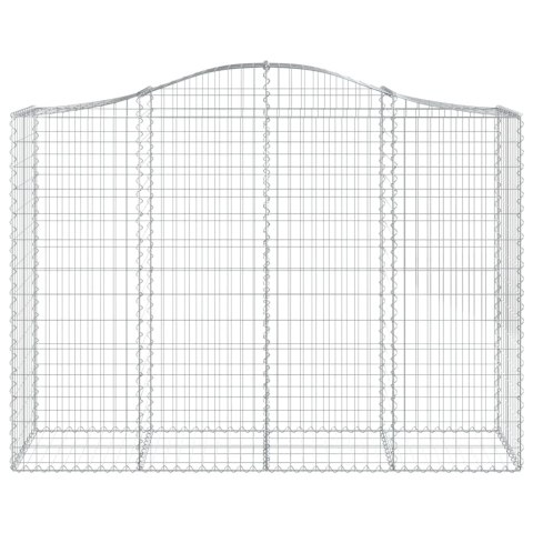 Kosze gabionowe, 30 szt, 200x50x140/160cm, galwanizowane żelazo