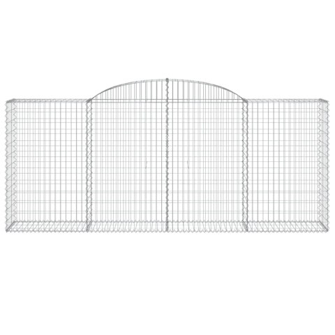 Kosze gabionowe, 30 szt, 300x50x120/140cm, galwanizowane żelazo