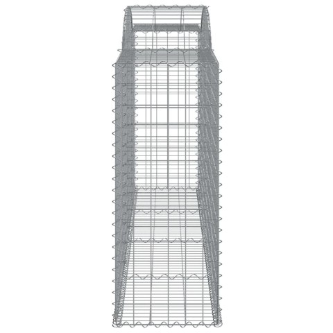 Kosze gabionowe, 30 szt, 300x50x120/140cm, galwanizowane żelazo