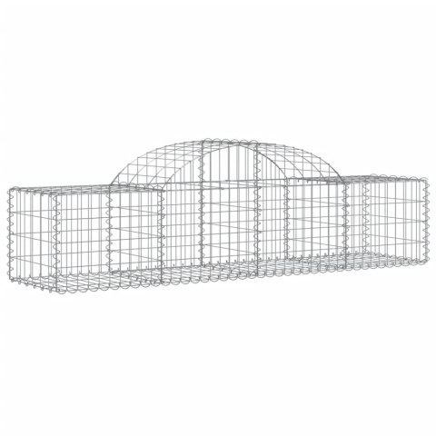 Kosze gabionowe, 9 szt, 200x50x40/60 cm, galwanizowane żelazo
