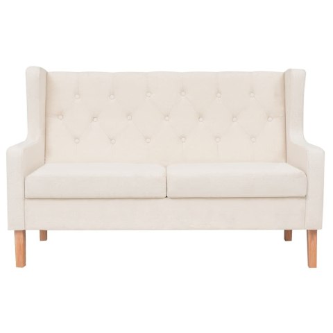 Zestaw wypoczynkowy - sofa i fotel, kremowe