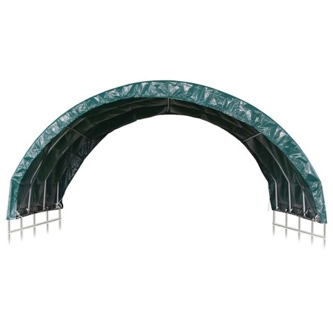 Namiot dla bydła, PVC, 3,7 x 3,7 m, zielony