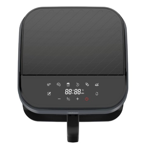ELDOM FRYTKOWNICA BEZTŁYSZCZOWA FR500 5,5 L 1200W SZKLANY POJEMNIK, RUSZT, SILIKONOWA PODKŁADKA, 8 PROGRAMÓW, REGULACJA TEM.