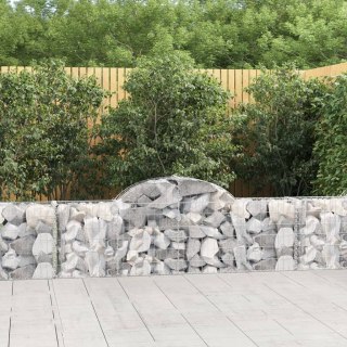 VidaXL Kosze gabionowe, 13 szt, 200x30x60/80 cm, galwanizowane żelazo