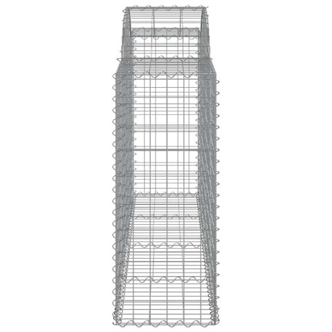 Kosze gabionowe, 18 szt, 200x50x100/120cm, galwanizowane żelazo