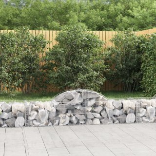 VidaXL Kosze gabionowe, 18 szt, 200x50x40/60 cm, galwanizowane żelazo