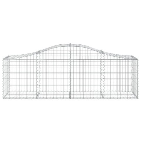 Kosze gabionowe, 20 szt, 200x50x60/80 cm, galwanizowane żelazo