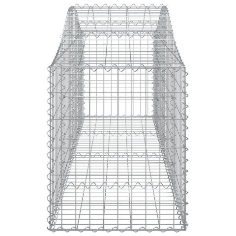 Kosze gabionowe, 20 szt, 200x50x60/80 cm, galwanizowane żelazo