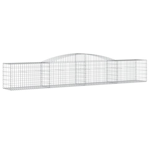 Kosze gabionowe, 20 szt, 400x50x60/80 cm, galwanizowane żelazo