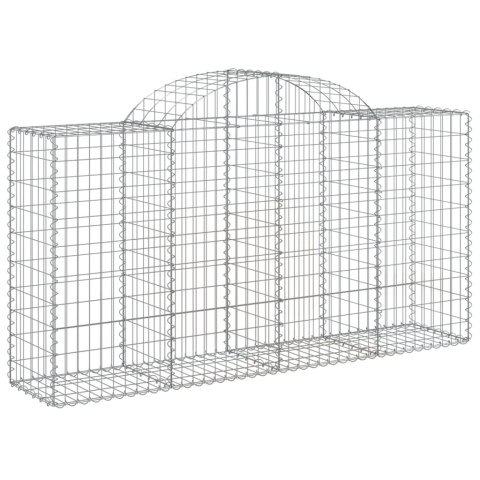 Kosze gabionowe, 25 szt, 200x50x100/120cm, galwanizowane żelazo