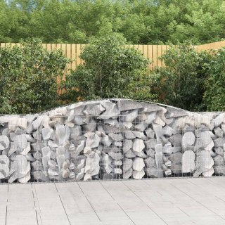 VidaXL Kosze gabionowe, 25 szt, 400x50x80/100 cm, galwanizowane żelazo