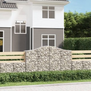 VidaXL Kosze gabionowe, 40 szt, 200x50x120/140cm, galwanizowane żelazo