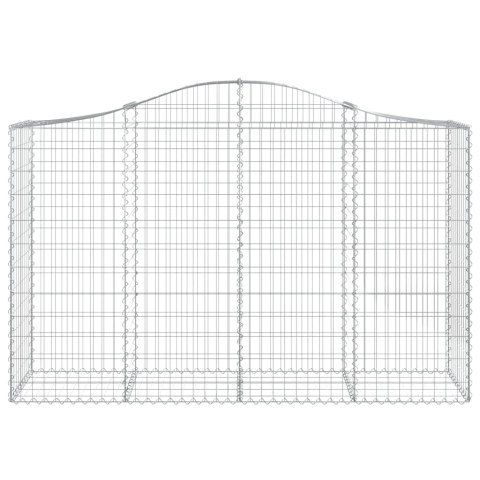 Kosze gabionowe, 40 szt, 200x50x120/140cm, galwanizowane żelazo