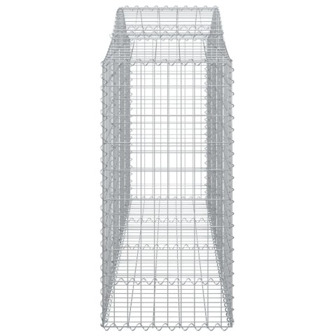 Kosze gabionowe, 40 szt, 200x50x120/140cm, galwanizowane żelazo