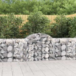 VidaXL Kosze gabionowe, 40 szt, 200x50x80/100 cm, galwanizowane żelazo