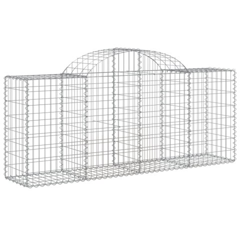 Kosze gabionowe, 40 szt, 200x50x80/100 cm, galwanizowane żelazo