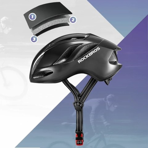 Kask rowerowy lekki 58-62 cm - tytanowy