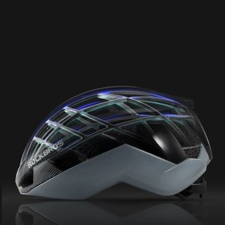 Kask rowerowy regulowany 58-62 cm - czarny