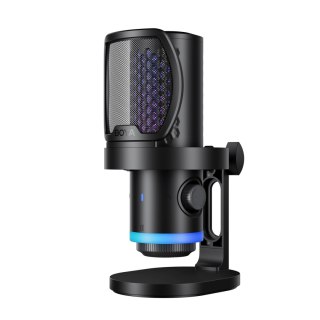 Mikrofon gamingowy przewodowy USB-C RGB ENC - czarny