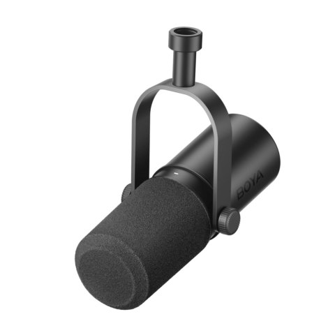 Mikrofon studyjny dynamiczny przewodowy z ramieniem USB XLR - czarny