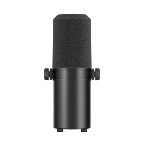 Mikrofon studyjny dynamiczny przewodowy z ramieniem USB XLR - czarny