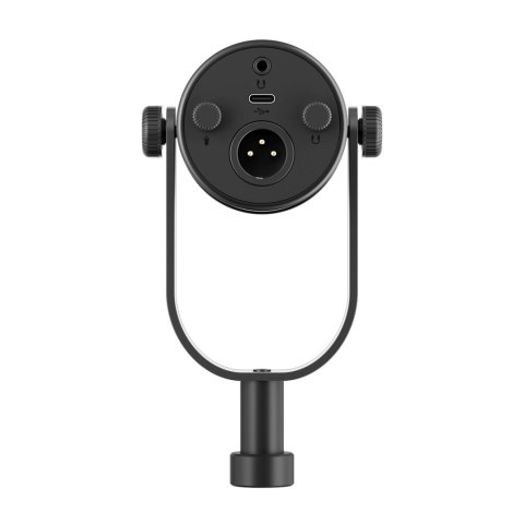 Mikrofon studyjny stojący przewodowy USB XLR - czarny