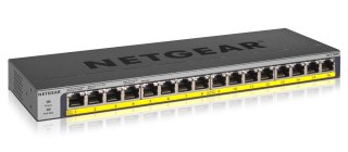 Switch Netgear GS116PP-100EUS 16p PoE 183W (PoE+: 16p) Unmanaged Gigabit (OUTLET)
