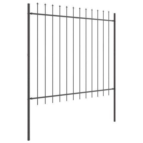 Ogrodzenie Ogrodowe 3 pcs Szary 5,1 x 1,5 m