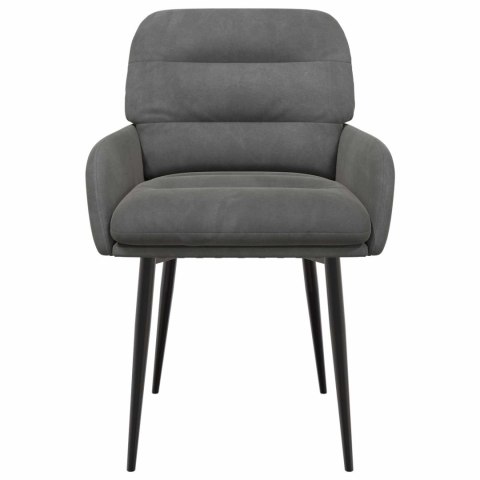 Krzesła jadalne 4 pcs Welur ciemnoszary 59 x 59,5 x 90 cm