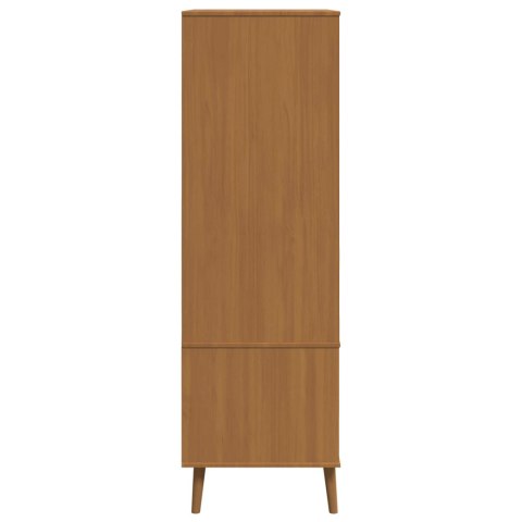 Garderoba MOLDE Karmel 90 x 55 x 175 cm Lite drewno sosnowe