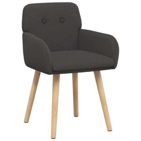 Krzesła jadalne 4 pcs Bouclé ciemnoszary 59 x 57 x 85 cm
