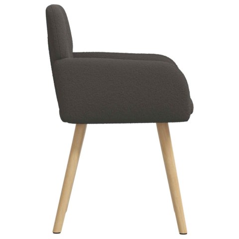 Krzesła jadalne 4 pcs Bouclé ciemnoszary 59 x 57 x 85 cm