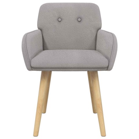 Krzesła jadalne 4 pcs Bouclé jasnoszary 59 x 57 x 85 cm