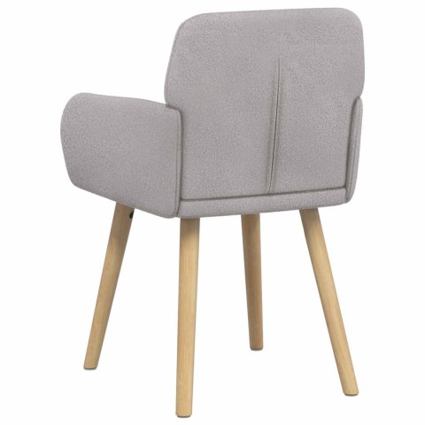 Krzesła jadalne 4 pcs Bouclé jasnoszary 59 x 57 x 85 cm
