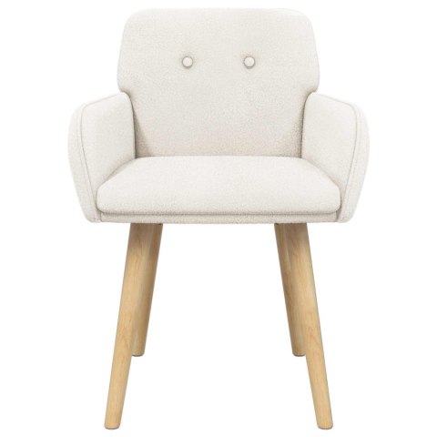 Krzesła jadalne 4 pcs Bouclé kremowy 59 x 57 x 85 cm