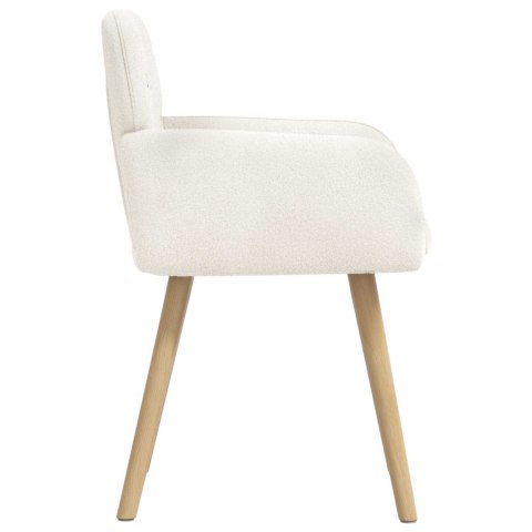 Krzesła jadalne 4 pcs Bouclé kremowy 59 x 57 x 85 cm
