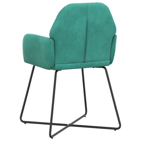 Krzesła jadalne 6 pcs Welur Turkusowy 55 x 50 x 84 cm