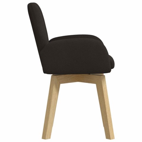 Obrotowe krzesła jadalniane 4 pcs Bouclé Czarny 54 x 58 x 87 cm