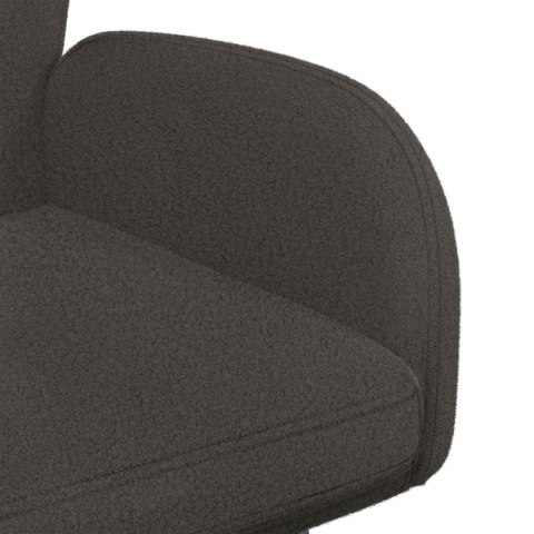 Obrotowe krzesła jadalniane 4 pcs Bouclé ciemnoszary