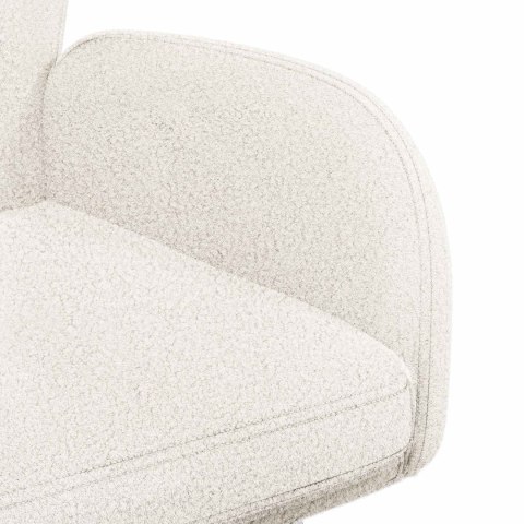 Obrotowe krzesła jadalniane 4 pcs Bouclé kremowy