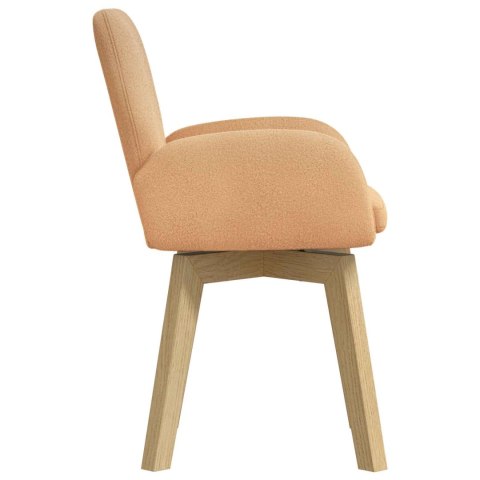 Obrotowe krzesła jadalniane 6 pcs Bouclé Beżowy 54 x 58 x 87 cm