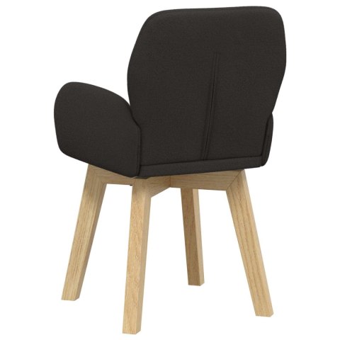 Obrotowe krzesła jadalniane 6 pcs Bouclé Czarny 54 x 58 x 87 cm