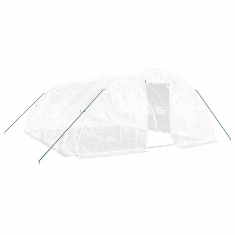 Szklarnia ze stalową ramą, biała, 30 m², 6x5x2,3 m