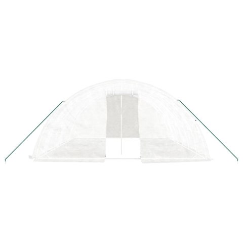Szklarnia ze stalową ramą, biała, 30 m², 6x5x2,3 m