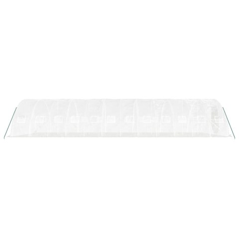 Szklarnia ze stalową ramą, biała, 60 m², 12x5x2,3 m