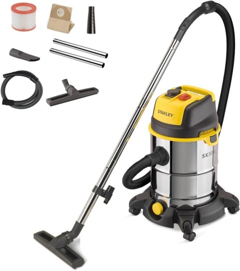 Odkurzacz przemysłowy STANLEY Wet&Dry SXVC30XTDE (1600W; kolor czarny) (OUTLET)