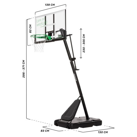 Salta Guard kosz do koszykówki 139 cm x 371 cm (OUTLET)