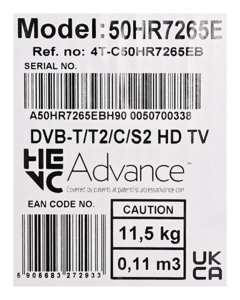 Telewizor 50" SHARP 50HR7265E