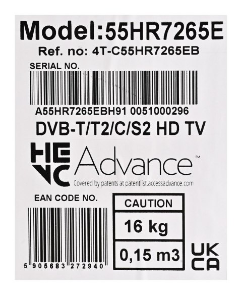 Telewizor 55" SHARP 55HR7265E